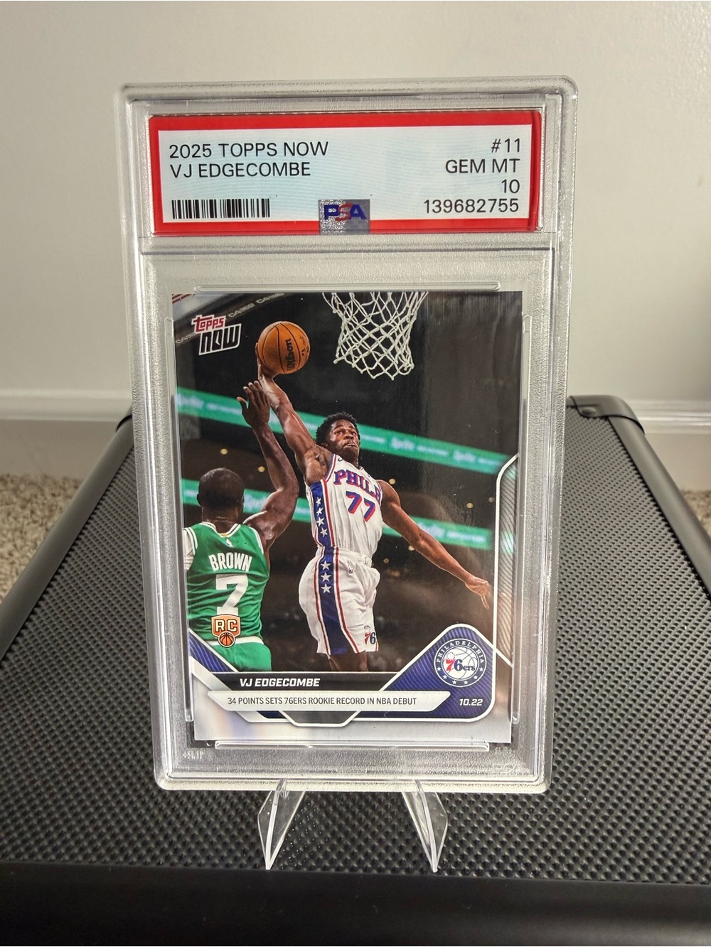 Topps 2025 Basketball Card - White & Green Action Image
